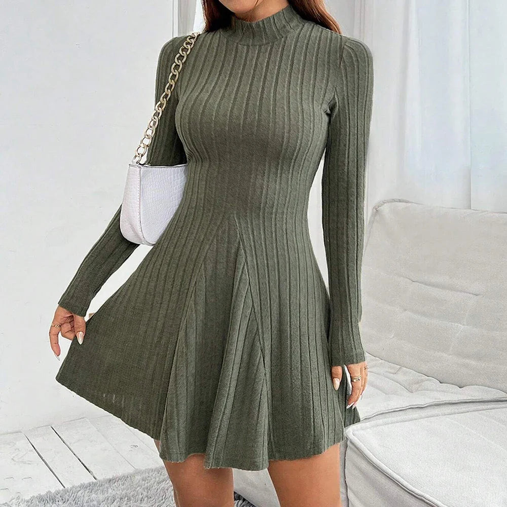 Lana – Neck Flare Dress