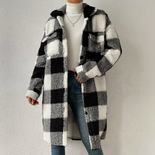 Hailey - Plaid Coat